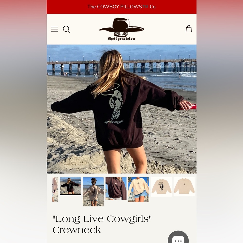 “Long Live Cowgirls” Crewneck         SOLD OUT